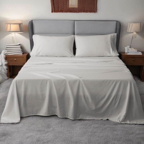Microfiber Sheet Set – Freanch Grey - Image 3