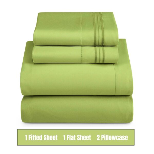 Microfiber Sheet Set – Garden Green - Image 3