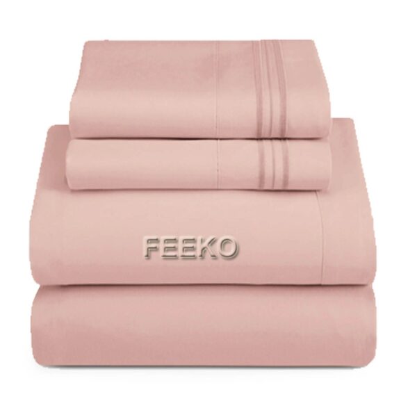 Microfiber Sheet Set – Peach - Image 3