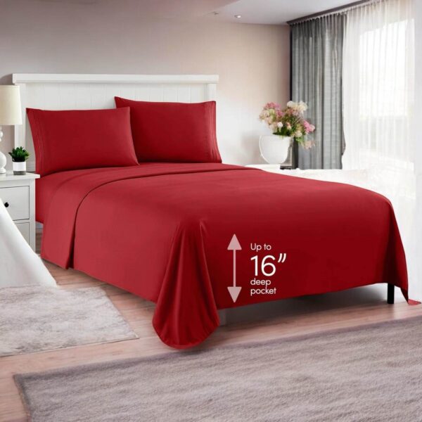 Microfiber Sheet Set – Red