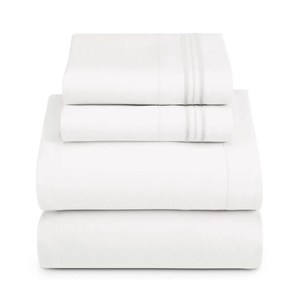 Microfiber Sheet Set – White - Image 3